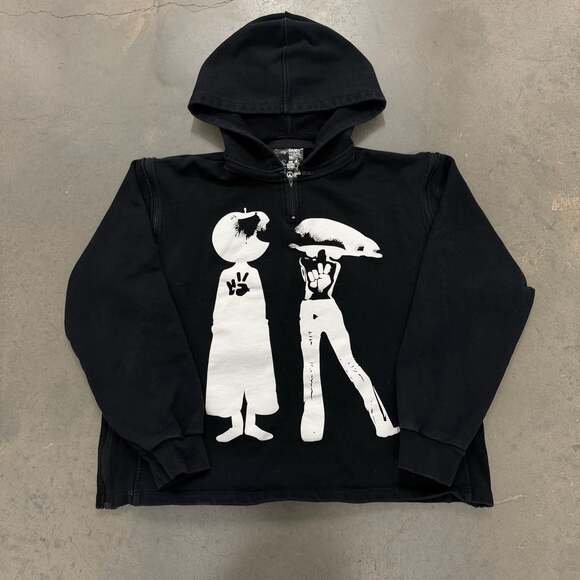 Paynestar x Candy Other - Paynestar Candy 'Dots and Loops' Born Too Soon Half-Zip Graphic Hoodie